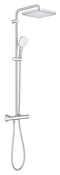 Душова система з термостатом для настінного монтажу Grohe Tempesta System 250 Cube (26689001) - Фото - 8