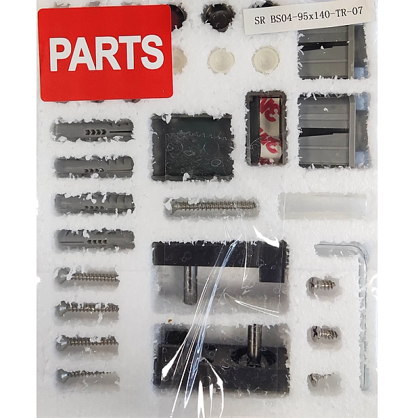 Шторки скляні на ванну Koer SR BS04-95x140-TR-07 прозоре скло 6мм, графіт (KR5404) - Фото - 15