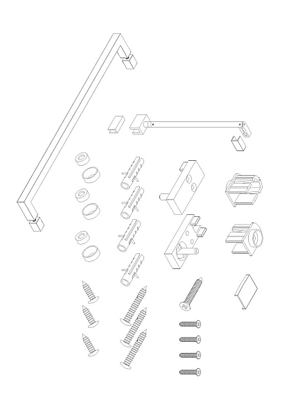 Шторки скляні на ванну Koer SR BS04-95x140-TR-07 прозоре скло 6мм, графіт (KR5404) - Фото - 14