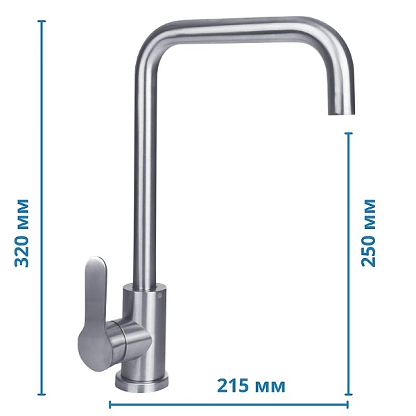 Змішувач для кухні Mixxus DAX-011-G (MI5991) - Фото - 2