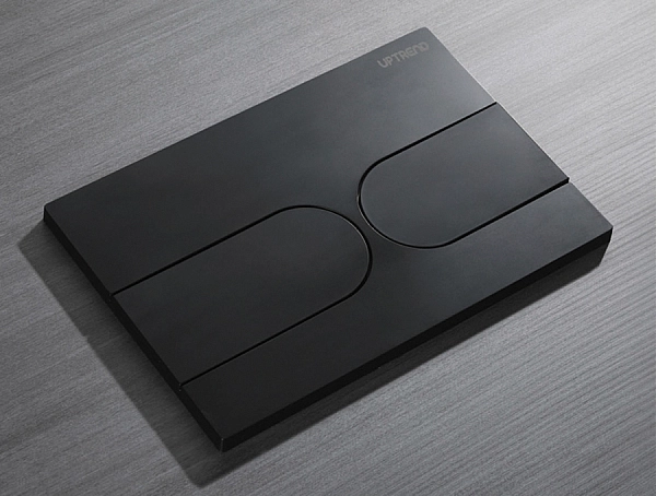 Панель змиву Koer KT-0604-05 240x160x10mm пластикова, кнопка закруглена (KR5324) - Фото - 3