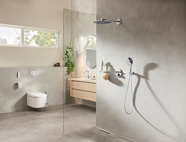 Душова система прихованого монтажу з термостатом Grohe Grohtherm SmartControl (34863000) - Фото - 2