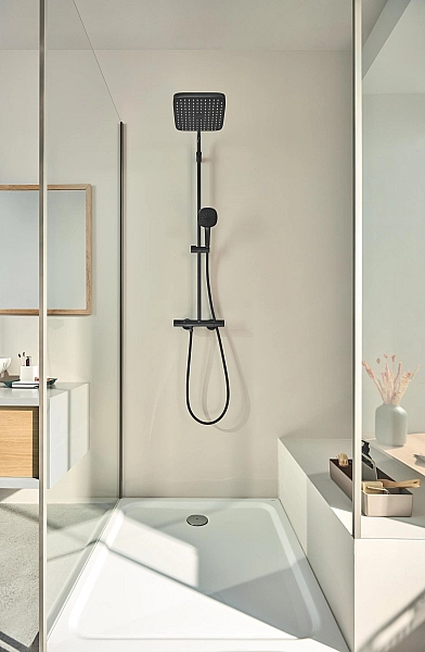 Душова система з термостатом для настінного монтажу Grohe Tempesta System 250 Cube (266892431) - Фото - 6