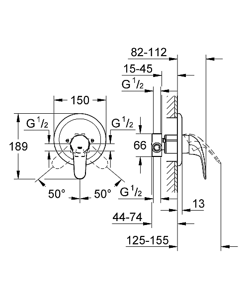 Змішувач для душу Grohe Euroeco New (32742000) - Фото - 2
