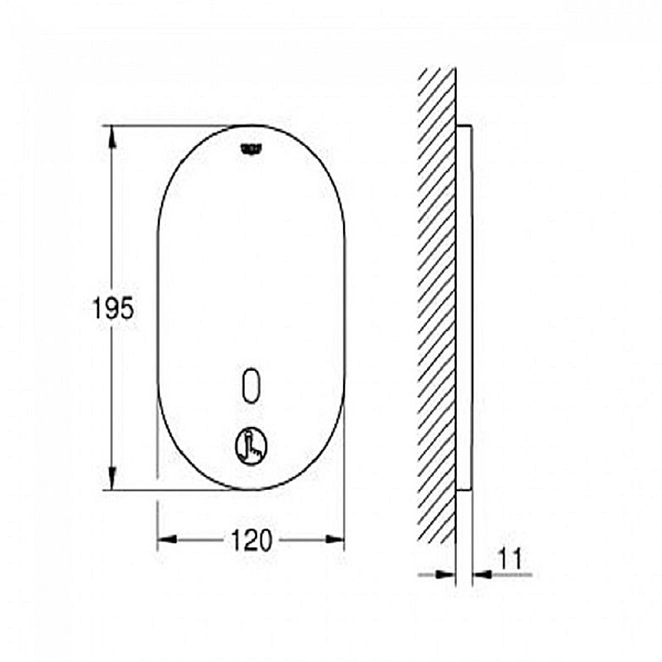 Змішувач для душу безконтактний Grohe Eurosmart Cosmopolitan (36415000) - Фото - 2
