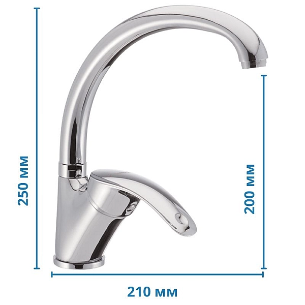 Змішувач для кухні Haiba Mars 011 (HB0264) - Фото - 2