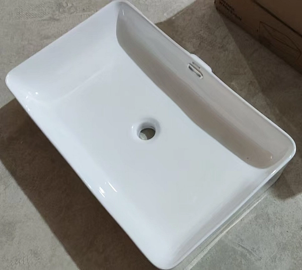 Раковина накладна Mixxus Premium QUADRO-0209 600х370х140mm з переливом (MP6522) - Фото - 6