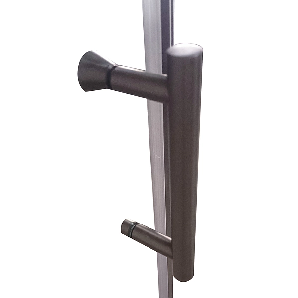 Душова кабіна без піддону Koer SR SC03-90x90x200-TR-07 прозоре скло Easy Clean 6мм, графіт (KR5359) - Фото - 10