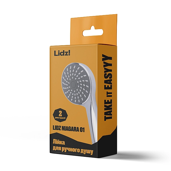 Лійка для ручного душу Лейки Lidz Niagara 01 98 мм округла LDNIA01CRM22034 Chrome - Фото - 3