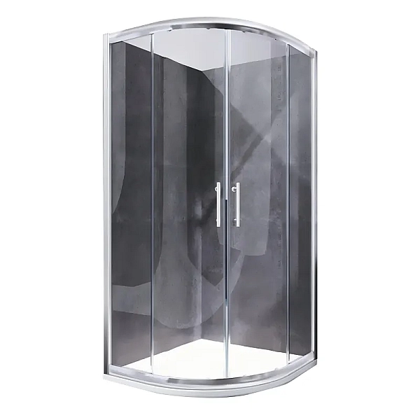 Душова кабіна без піддону Koer SR SC04-90x90x195-TR-02 прозоре скло Easy Clean 5мм SS Color (KR5682)