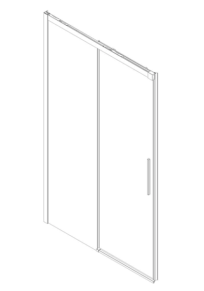 Двері в нішу Koer SR SD05-140x200-TR-01 прозоре скло Easy Clean 6мм, хром (KR5406) - Фото - 11