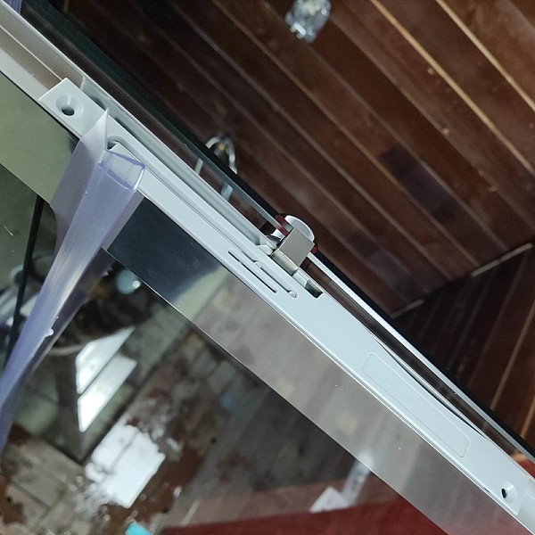 Двері в нішу Koer SR SD05-140x200-TR-01 прозоре скло Easy Clean 6мм, хром (KR5406) - Фото - 12