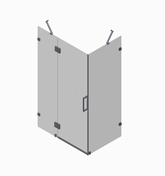 Бічна стінка до кабіни Koer SR SW04-80x200-TR-01 прозоре скло Easy Clean 10мм, хром (KR5389) - Фото - 40