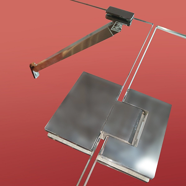 Бічна стінка до кабіни Koer SR SW04-80x200-TR-01 прозоре скло Easy Clean 10мм, хром (KR5389) - Фото - 2