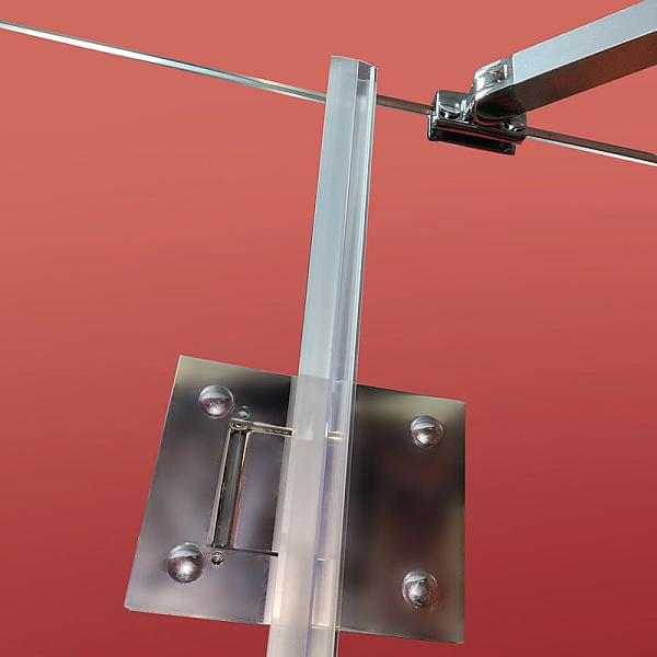 Бічна стінка до кабіни Koer SR SW04-80x200-TR-01 прозоре скло Easy Clean 10мм, хром (KR5389) - Фото - 31