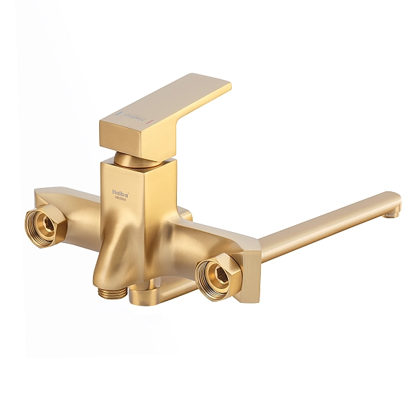 Змішувач для ванни Haiba GAUDI 006 EURO BRUSHED GOLD (HB9598) - Фото - 5