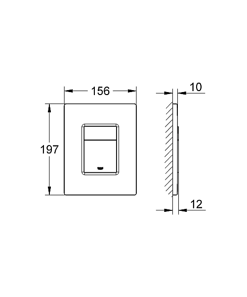 Комплект Grohe Set Унітаз ELLIPSE-0301-T3 + Інсталяція 38536001 + панель 38732000 (38536001ELLIPS0301T3) - Фото - 2