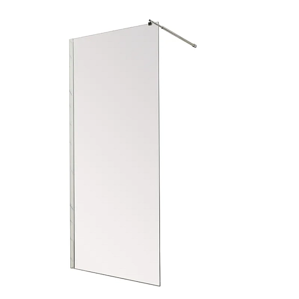 Душова перегородка Mixxus Premium FLAT SP01-90x200-TR Chrome Walk-In прозоре скло 8мм (MI6850)