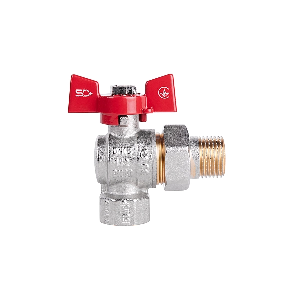 Кран шаровой "Американка" Thermo Alliance Standart 1/2" ВН угловой SD222NW15PN40 - Фото - 3