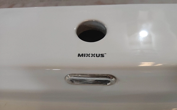 Раковина підвісна Mixxus Premium QUADRO-0206 600х360х130mm з отвором під змішувач та переливом (MP6509) - Фото - 7