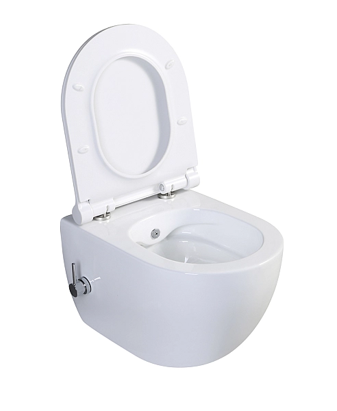 Унітаз-біде підвісний Mixxus Premium ELLIPSE-1301-R 500x365x350mm система змиву RIMLESS (MP6659) - Фото - 5