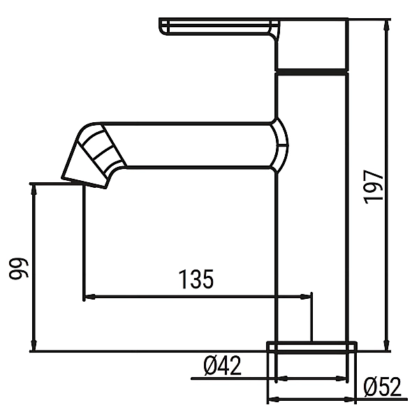 Змішувач для умивальника Koer KB-10029-01 Колір хром (KR5478) - Фото - 6