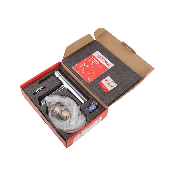 Змішувач для умивальника Koer KB-10029-01 Колір хром (KR5478) - Фото - 3