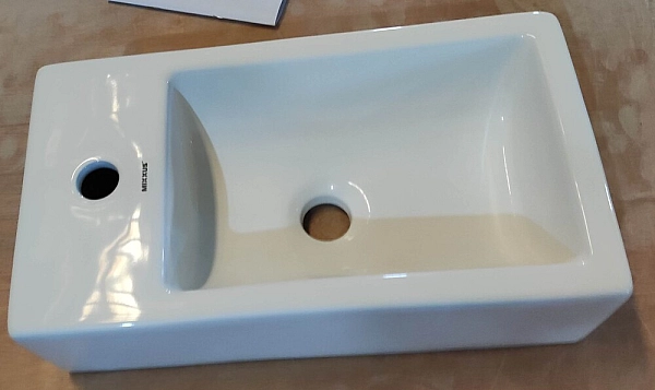 Раковина накладна Mixxus Premium QUADRO-0207 480х260х125mm з отвором під змішувач (MP6503) - Фото - 5