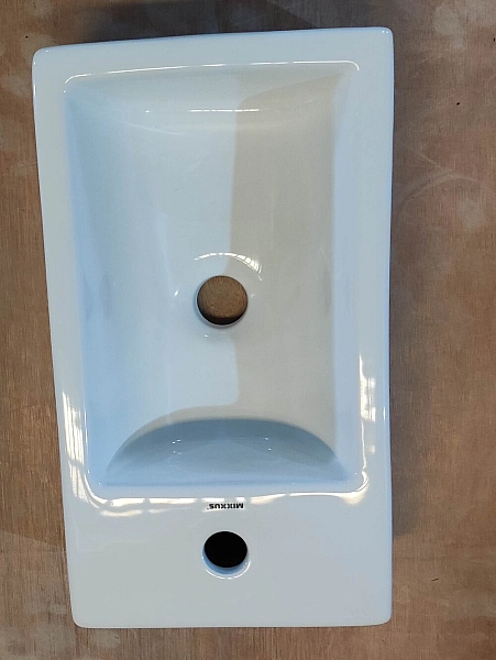 Раковина накладна Mixxus Premium QUADRO-0207 480х260х125mm з отвором під змішувач (MP6503) - Фото - 7