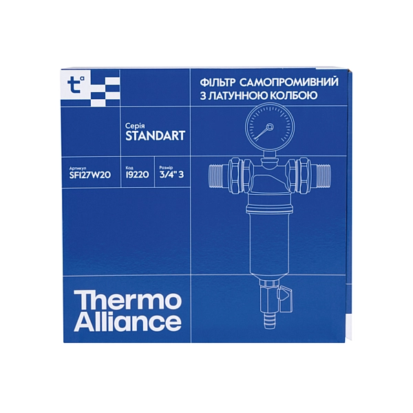 Фильтр самопромывной Thermo Alliance Standar 3/4" тонкой очистки SF127W20 - Фото - 8