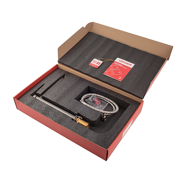 Змішувач для умивальника Koer KB-11028-07 високий (KR5296) - Фото - 6