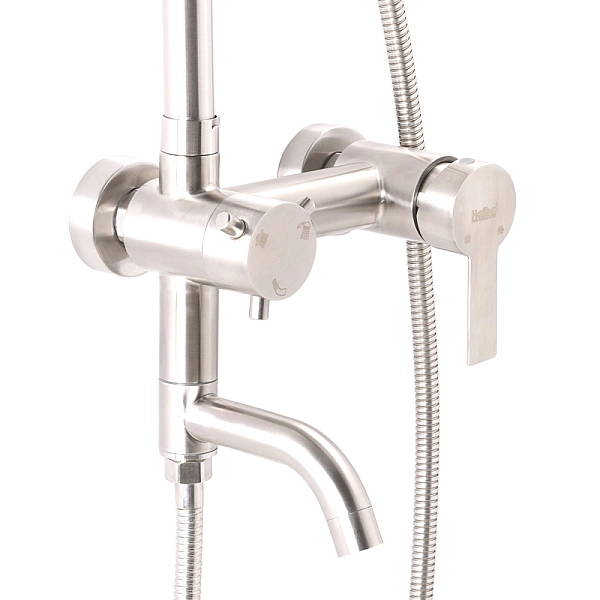 Душова колона зі змішувачем (нерж.сталь) Haiba NOX-009-J (HB2790) - Фото - 2