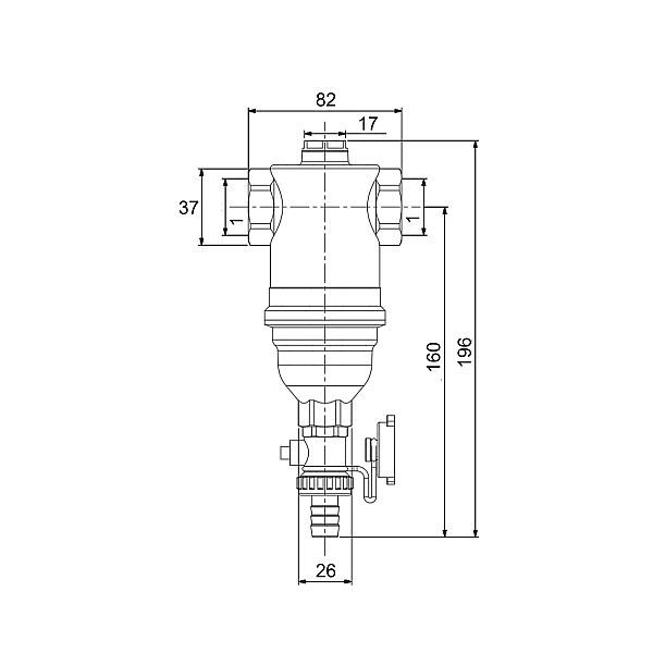 Фильтр самопромывной с магнитом Icma для закрытой системы 1" №746 - Фото - 2
