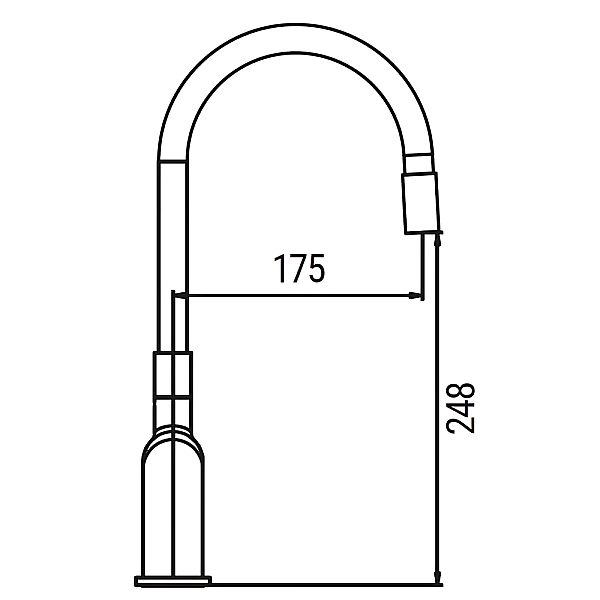 Змішувач для кухні Koer KB-70029-07 Колір графіт (KR5500) - Фото - 5