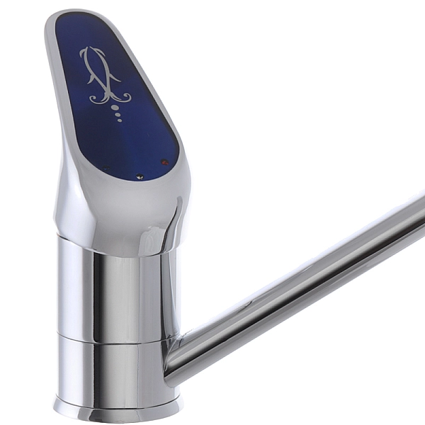 Змішувач для кухні Haiba Magic 004 з синьою ручкою (HB0664) - Фото - 3