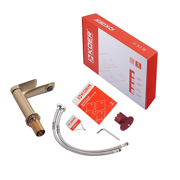 Змішувач для умивальника Koer KB-10028-12 (KR5291) - Фото - 2