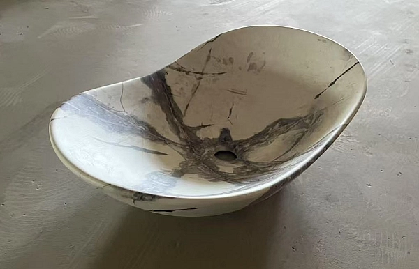 Раковина накладна MIXXUS PREMIUM WAVE-0106 MARBLE 620х360х160mm (MP6560) - Фото - 5