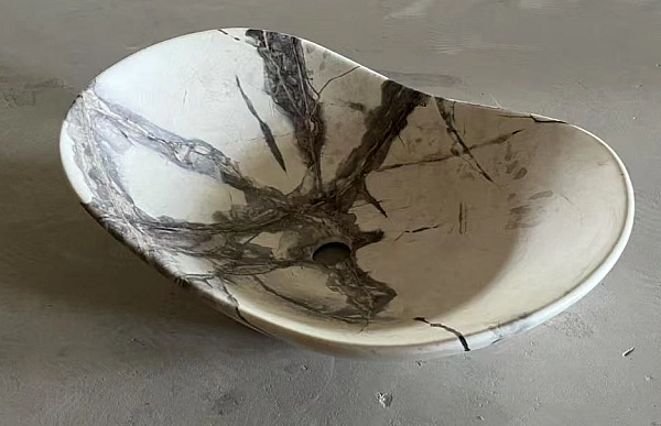 Раковина накладна MIXXUS PREMIUM WAVE-0106 MARBLE 620х360х160mm (MP6560) - Фото - 2