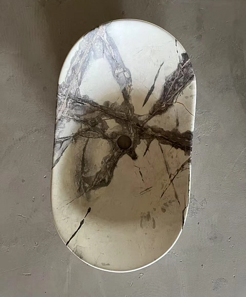 Раковина накладна MIXXUS PREMIUM WAVE-0106 MARBLE 620х360х160mm (MP6560) - Фото - 4