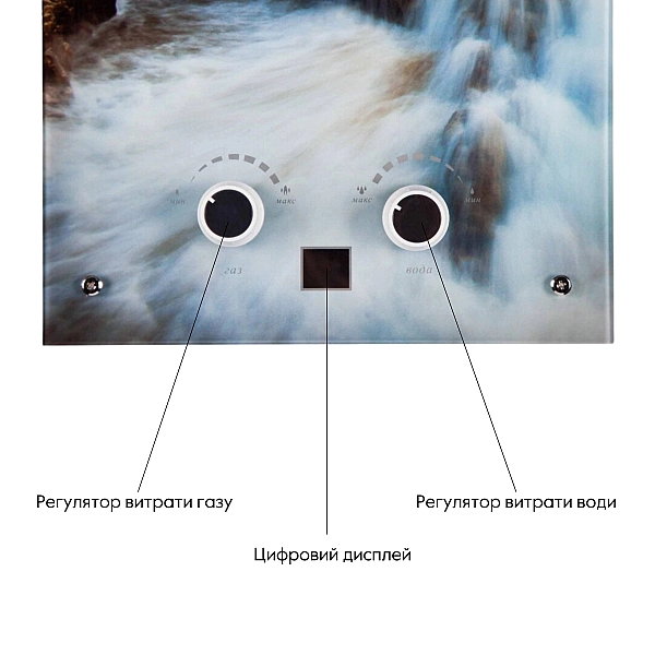 Колонка газовая дымоходная Thermo Alliance JSD20-10GA 10 л панель из стекла с рисунком море - Фото - 6