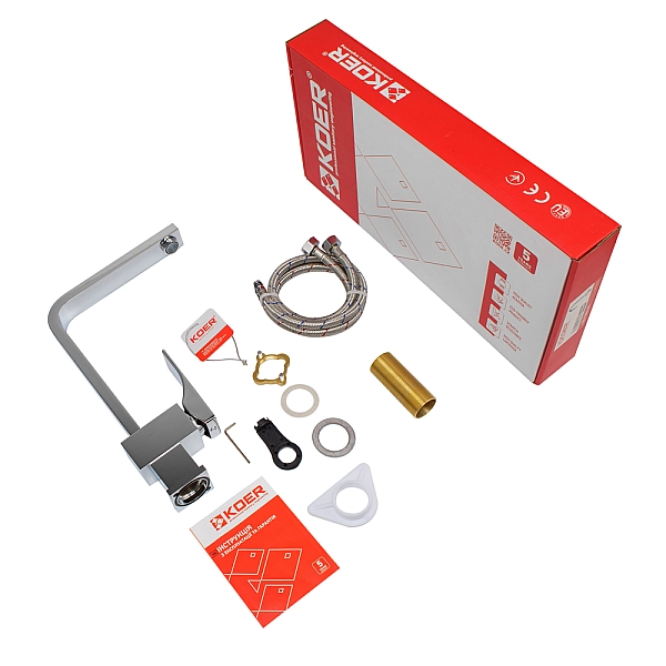 Змішувач для кухні Koer KB-70010-01 (Колір хром) (KR3488) - Фото - 10