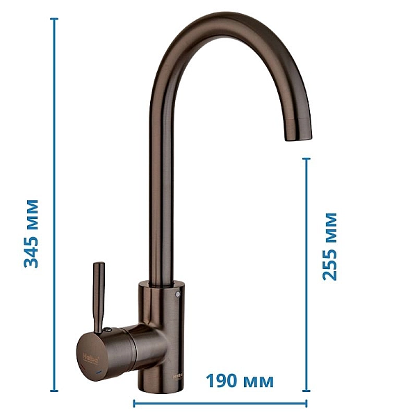 Змішувач для кухні Haiba Hans 011 Graphite (HB4000) - Фото - 2