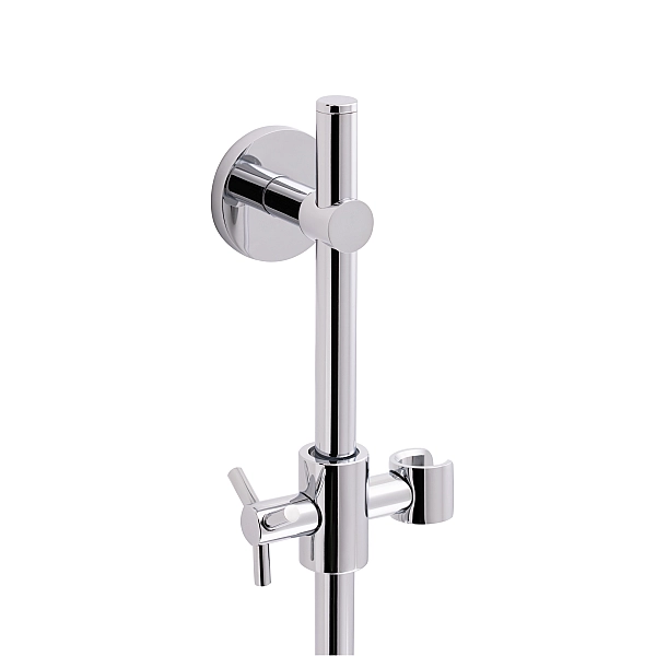 Стійка універсальна Qtap Sprha 700 мм округла з полицею QT003 Chrome - Фото - 3