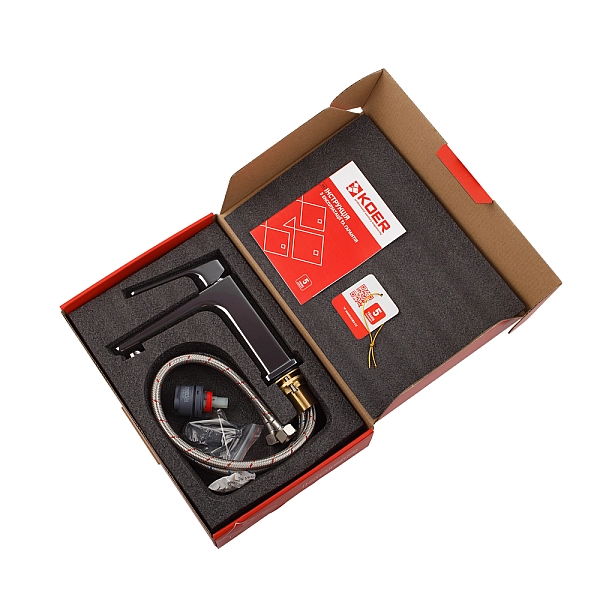 Змішувач для умивальника Koer KB-10031-01 (KR5430) - Фото - 5