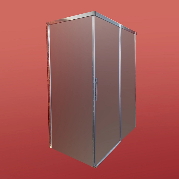 Бічна стінка до кабіни Koer SR SW05-90x200-TR-01 прозоре скло Easy Clean 6мм, хром (KR5407) - Фото - 14