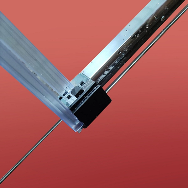 Бічна стінка до кабіни Koer SR SW05-90x200-TR-01 прозоре скло Easy Clean 6мм, хром (KR5407) - Фото - 29