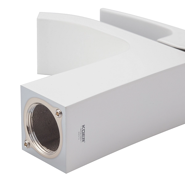 Змішувач для умивальника Koer KB-12007-04 (Колір хром+білий) (KR5151) - Фото - 2