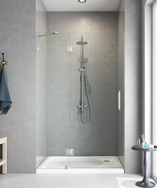 Двері в нішу Koer SR SD04-100x200-TR-01 прозоре скло Easy Clean 10мм, хром (KR5386) - Фото - 30