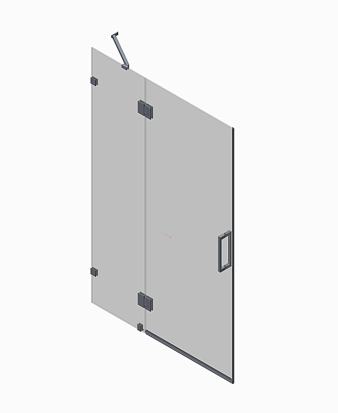 Двері в нішу Koer SR SD04-100x200-TR-01 прозоре скло Easy Clean 10мм, хром (KR5386) - Фото - 10