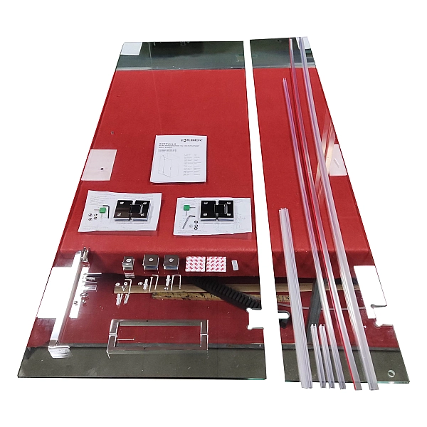 Двері в нішу Koer SR SD04-100x200-TR-01 прозоре скло Easy Clean 10мм, хром (KR5386) - Фото - 15